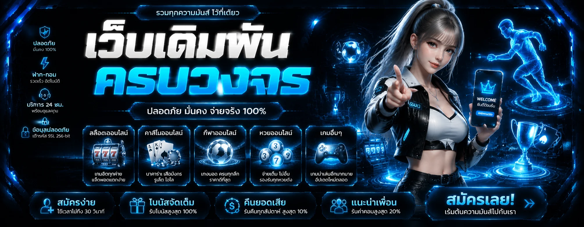 หน้าจอสมัครสมาชิก ADMIN289 เว็บตรงสล็อตบาคาร่าฝากถอนออโต้
